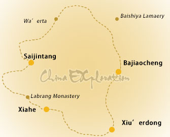 China horse map